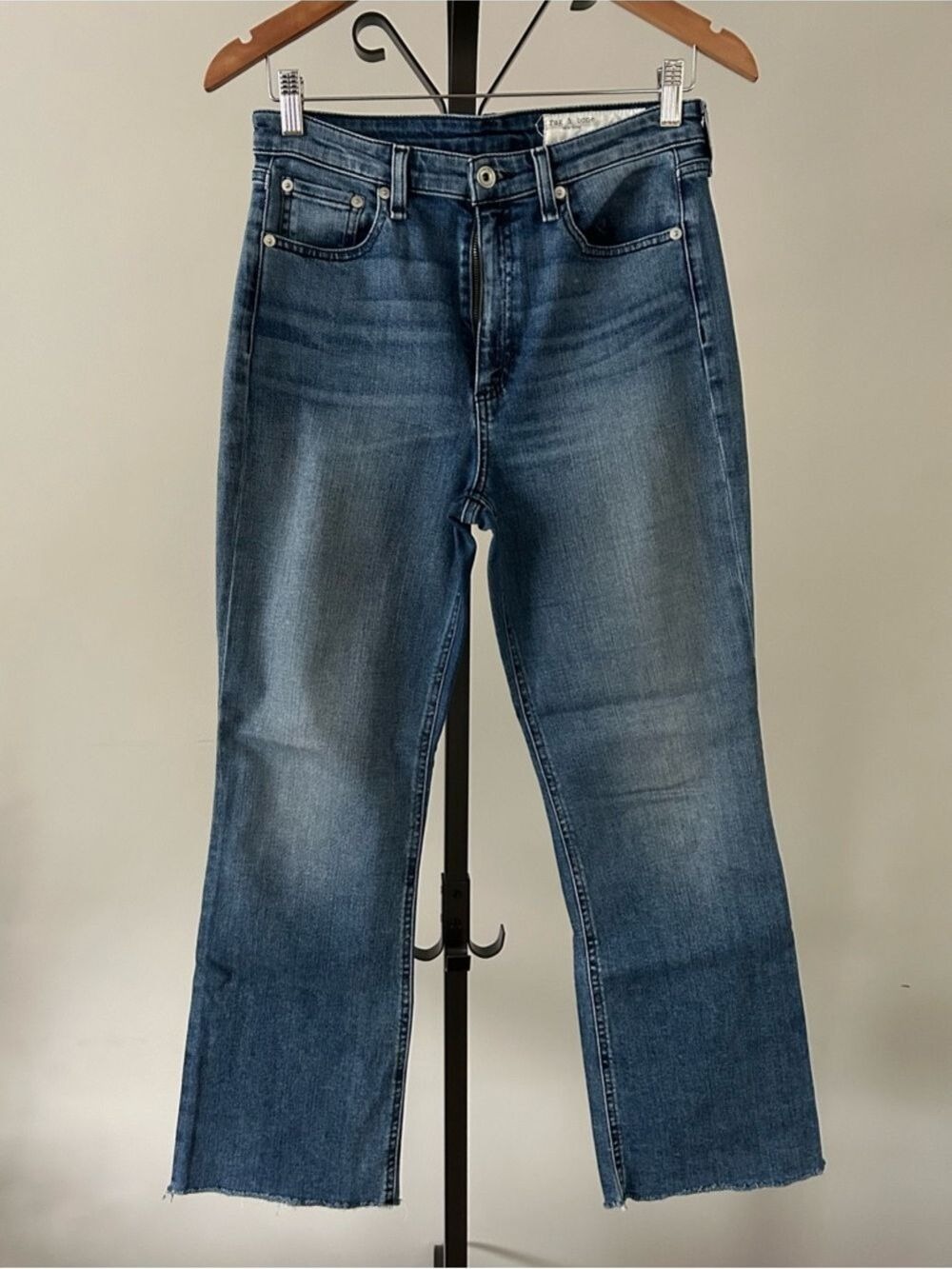 Rag & Bone Nina High Rise Ankle Flare Jeans, Size 28.